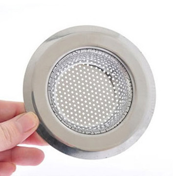 PUSH! 廚房用品外徑90MM/內徑58MM深度20MM密合式不鏽鋼流理台水槽濾網