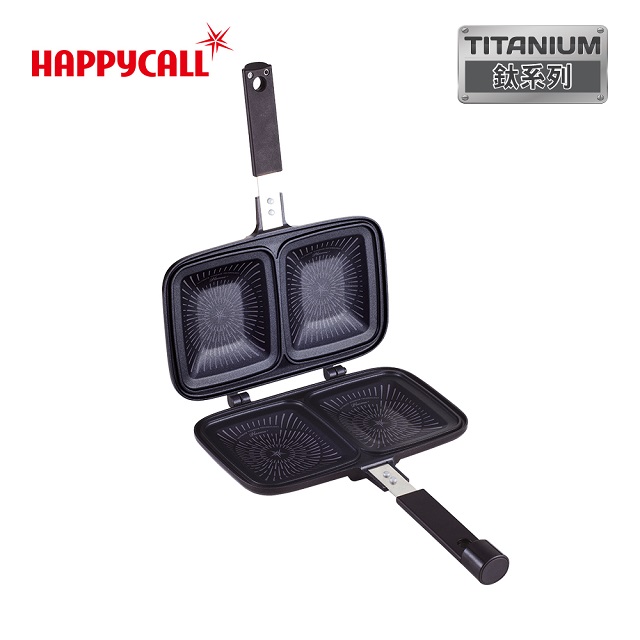 【韓國HAPPYCALL】鈦電漿早午餐鍋不沾鍋雙面鍋