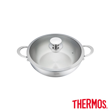 THERMOS膳魔師 名家鍋具拌炒鍋30cm(KOA-W30)