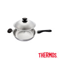 THERMOS膳魔師 新一代享瘦鍋 單柄平底鍋30cm(WOK-30HB-S)