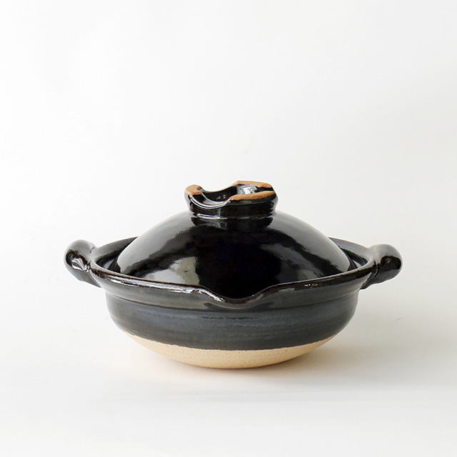 【日本土乐窑】伊贺烧口付土锅(9寸)