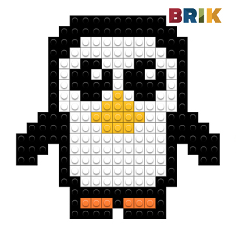 美國Brik 造型積木組- 企鵝