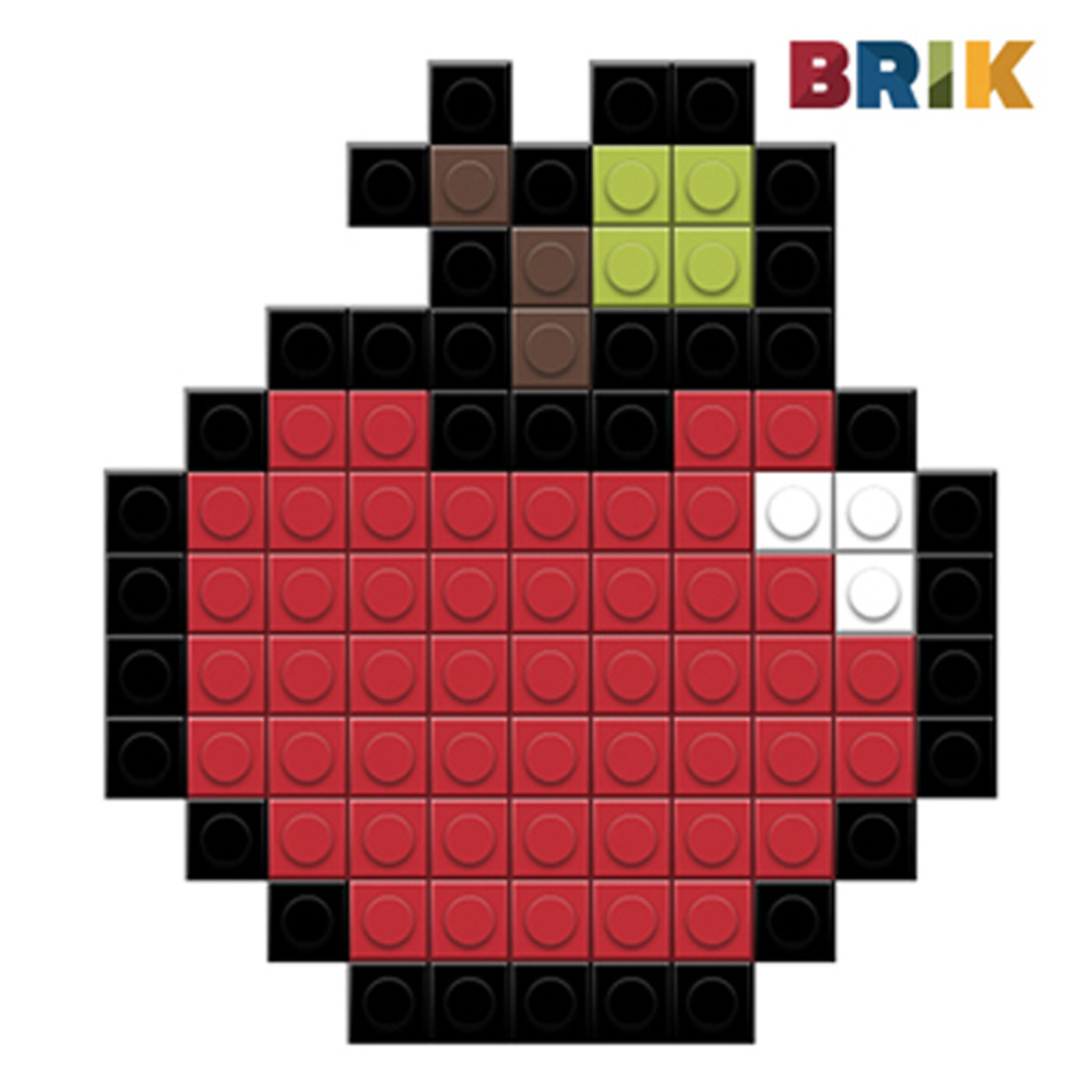 美國Brik 造型積木組- 蘋果