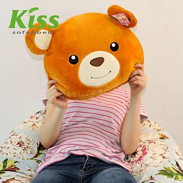 Kiss。Sofa -迷濛熊大頭毛绒抱枕