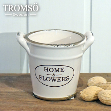 TROMSO-南法鄉村陶瓷收納罐/雙耳水桶咖