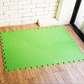 【新生活家】抗菌地墊32x32x1cm 陽光綠-6入