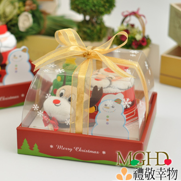 【MGHD】聖誕蛋糕毛巾-6吋禮盒