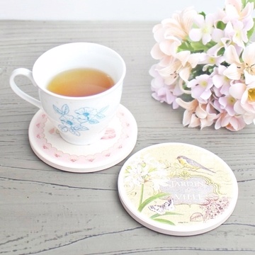 【米朵】陶瓷吸水杯墊-花園廳