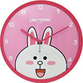 LINE FRIENDS兔兔款/可愛療癒系/掃描超靜音掛鐘/JM-W569LE-CY/31cm