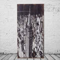OPUS LOFT 30X60直式仿舊美國帝國大廈 木板無框掛畫(A36008-2)