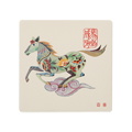 【史博文創】十二生肖吸水杯墊-馬(彩色)