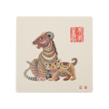 【史博文創】十二生肖吸水杯墊-虎(彩色)