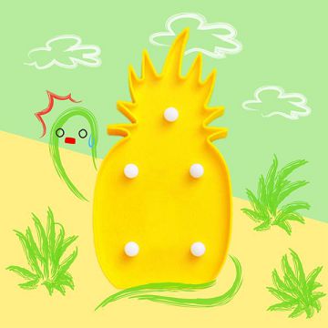大力女造型LED小夜燈-鳳梨