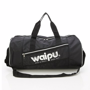 WAIPU 輕量防潑水休閒旅行袋 行李袋(百搭黑)419