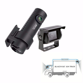 【福利品】貨卡專用口紅姬BLACKVUE DR650GW-2CH TRUCK+貨卡專用倒車視訊轉接盒套件BLACKVUE R-100