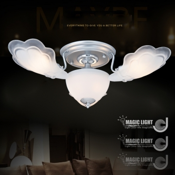 【光的魔法師 Magic Light】銀天使 半吸頂三燈 臥室燈具 吸頂燈飾