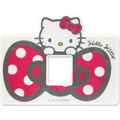 Hello Kitty蝴蝶結造型開關蓋板(單孔)-粉