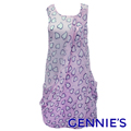 Gennie’s奇妮 浪漫愛心柔嫩系雪紡春夏孕婦背心洋裝-粉(H1506)