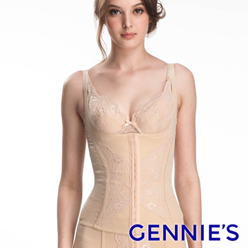 Gennie’s奇妮 中機能280丹尼塑身背心(膚色GZ70)M-XL