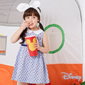 Disney 夏日米妮點點洋裝 - 深藍