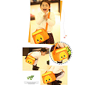 【kids zoo】童趣造型亮面防水斜背包_鴨子