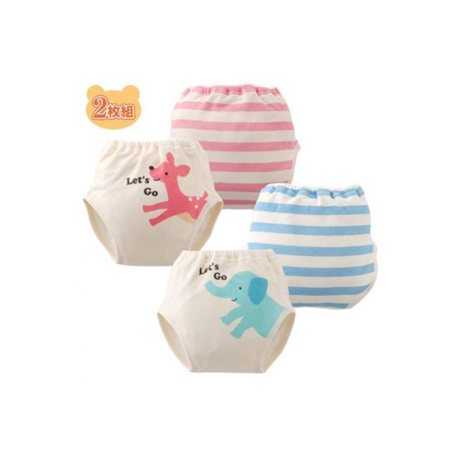 日本Chuckle Baby 四層系列幼兒訓練學習褲(一組2入)