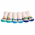 美國 Jazzy Toes 時尚造型棉襪/止滑襪/假鞋襪_三入禮盒組_交通工具組(JT3-06)