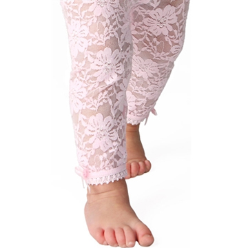美國 Baby Emporio 造型棉襪 蕾絲緊身褲 嬰兒褲襪 女嬰 粉紅色 6-12M 12-18M