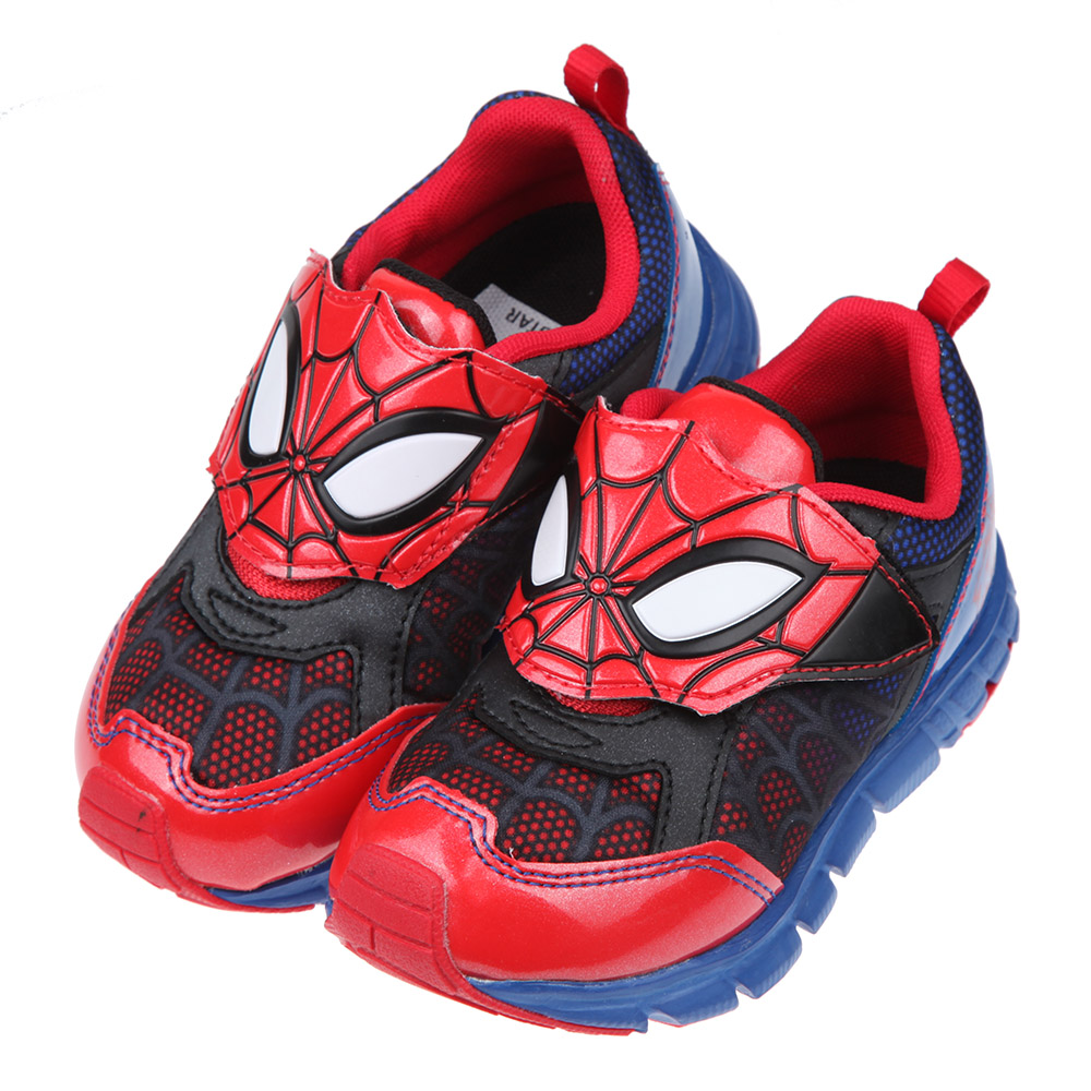 《布布童鞋》Moonstar日本漫威蜘蛛人紅藍兒童機能運動鞋(16~19公分) [ I1R052A ]