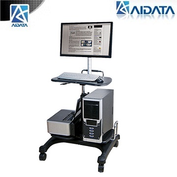 aidata 3合1移動式桌上型電腦/筆電/LCD螢幕桌(附支架)-LPD303P