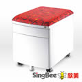 【欣美家具】伴讀活動櫃-紅