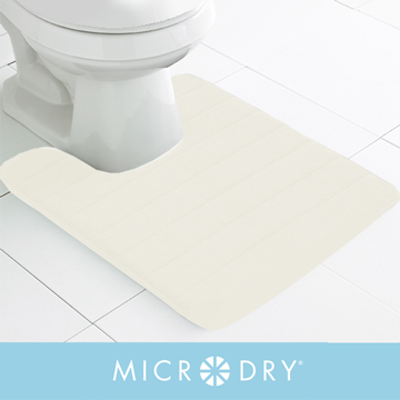 Microdry 舒適記憶綿廁所浴墊【象牙白/F】