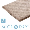 Microdry 3D波紋記憶綿浴墊【亞麻色】S