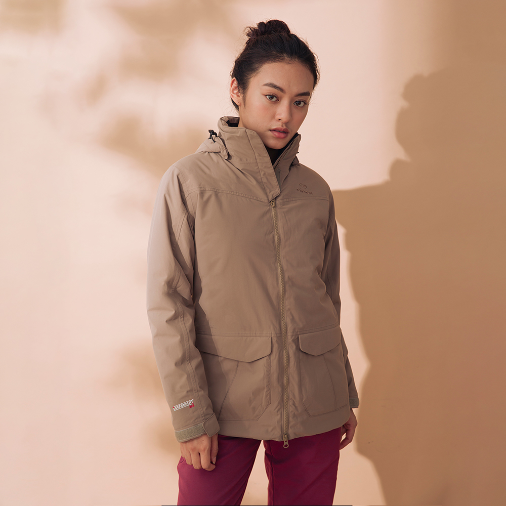 法國【EiDER】 女防水透氣保暖多功能附帽外套/EIT2508