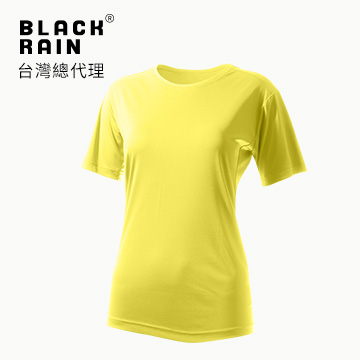 【Black Rain】女圓領短袖休閒衫 BR-112011 (15111 鵝黃)