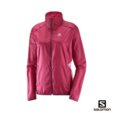 SALOMON 女 AGILE WIND 風衣外套 甜菜紅