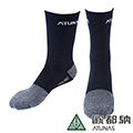 【ATUNAS 歐都納】Coolmax除臭紳士厚底襪(抗UV/吸溼排汗/快乾/透氣/涼爽A-A1008深藍)