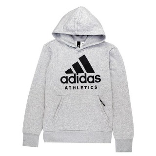 Adidas 男 Sport ID連帽上衣 灰色