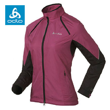 【ODLO】女輕量化防潑水夾克 346311 (32201 紫紅)