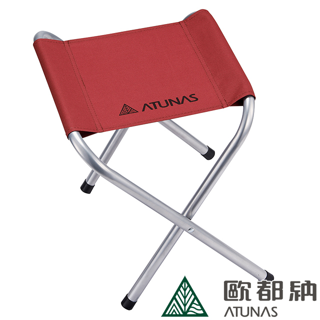 【ATUNAS 歐都納】小叉凳-鋼管(露營/收納便利/釣魚/野餐/防鏽A1-C1705酒紅)