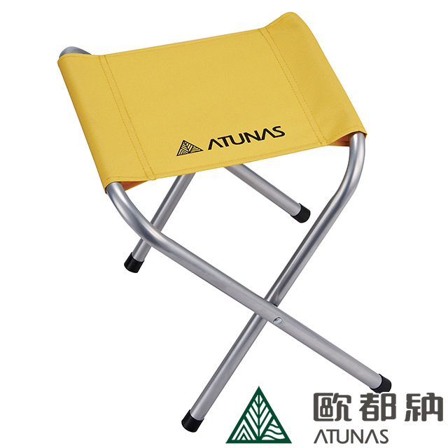 【ATUNAS 歐都納】小叉凳-鋼管(露營/收納便利/釣魚/野餐/防鏽A1-C1705黃)