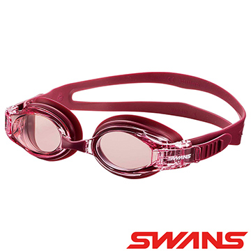 【ATUNAS 歐都納】日本SWANS泳鏡(防霧/抗UV/舒適/游泳/矽膠SW-34酒紅)