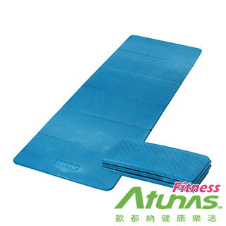 【ATUNAS歐都納FITNESS】多功能六折瑜珈運動墊(加厚/健身/止滑/軟墊/收納MAT61深寶藍)