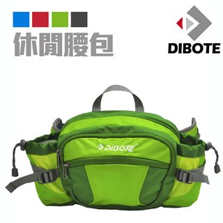 【迪伯特DIBOTE】透氣休閒腰包/背包(綠)