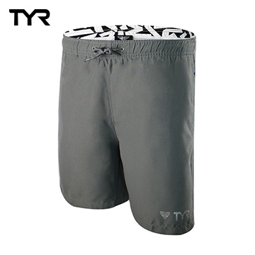 美國TYR 男款透氣慢跑短褲 Bentley Shorts Gray 台灣總代理