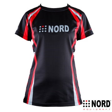 NORD 3M 女用機能性乾濕分離慢跑衣-黑紅
