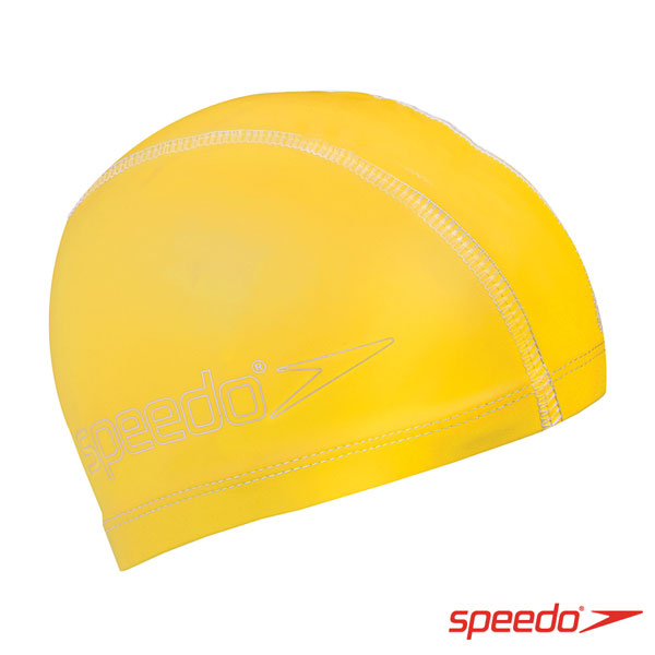 SPEEDO 兒童合成泳帽 Pace 黃