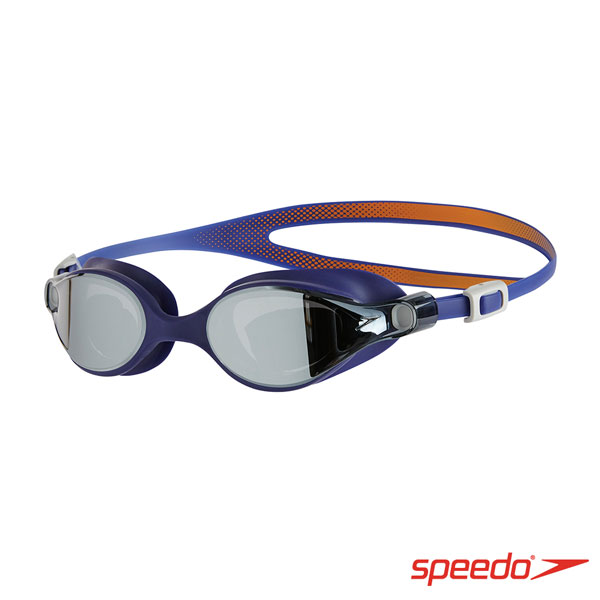SPEEDO 成人運動鏡面泳鏡 V-CLASS Mirror 深藍