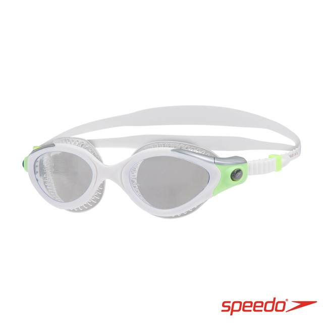 SPEEDO 成人運動泳鏡 Futura Biofuse 白/綠