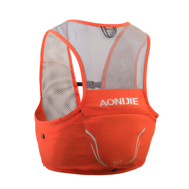 奧尼捷 AONIJIE 輕量單車越野跑步背心背包2.5L (軟水壺另購) 橘紅馬拉松/運動/騎行/慢跑/登山/健行/越野賽
